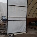 Example of modification of a tent hangar gate 01