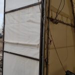 Example of modification of a tent hangar gate 02
